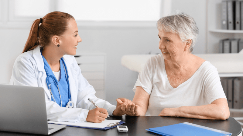 Diabetes patient with Doctor