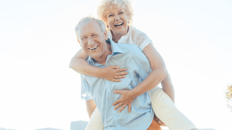 An elderly couple