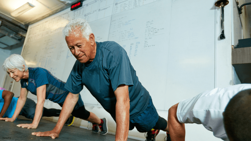 Older adults push up